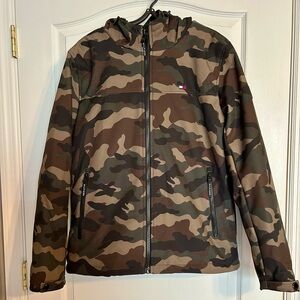 Tommy Hilfiger jacket/  coat with hood, size s, camouflage